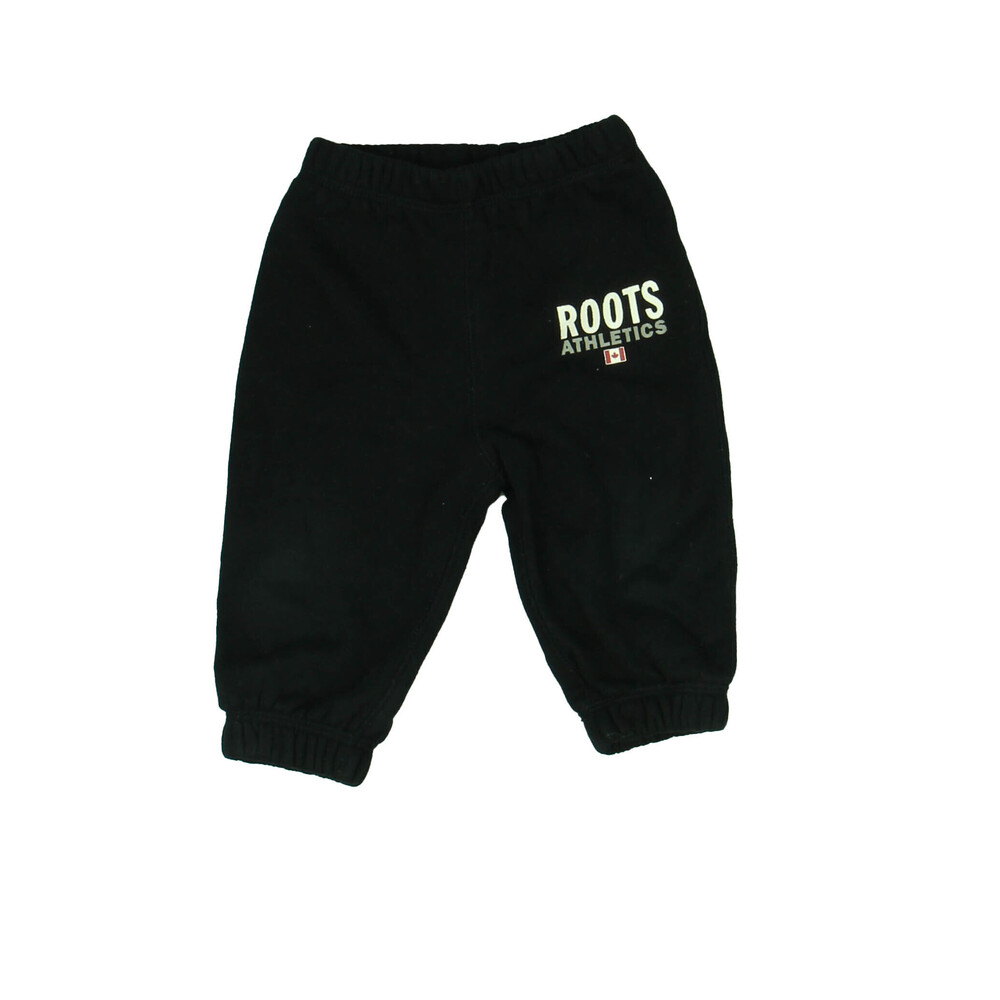 Roots Kids Boys Black Casual Pants size: 6-12 Months